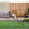 Porch Swing Stand with Antique Bronze Finish, Heavy Duty Swing Frame with Extra Side Bars for Outdoors - Bronze Brush