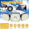 LED Solar Motion Sensor Light Outdoor Security Garden Dusk to dawn Flood Light - New