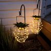 LED Pineapple Swirl Solar Garden Lights  - Pineapple