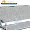 2 Person Swing Glider Chair Patio Swing Bench Rocking Seat for Outdoor Patio,Backyard,Deck Swimming Pool - grey