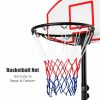 Portable Outdoor Adjustable Basketball Hoop System Stand  - Black & Red - Exercise & Fitness