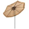 9 Feet Thatched Tiki Umbrella with 8 Ribs - Natural