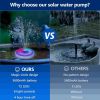 Backyard Pool 2.5W RGB 5V Solar Water Pump Light  - RGB