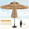 9 Feet Thatched Tiki Umbrella with 8 Ribs - Natural