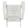 Classic Outdoor Adirondack Chair Set of 2 for Garden Porch Patio Deck Backyard, Weather Resistant Accent Furniture - white