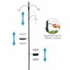 The Bird Feeding Station Multi Feeder Hanging Kit With Bird Bath Tray and Hanging Hook - black - bird