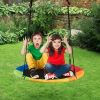 40 Inch Flying Saucer Tree Swing Outdoor Play for Kids - as show