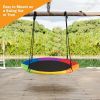 40 Inch Flying Saucer Tree Swing Outdoor Play for Kids - as show