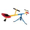 360-Degree Rotation Seesaw, Indoor Outdoor Teeter Totter, Kids Playground Equipment for Backyard XH - Red+Yellow+Blue+Black