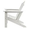 Classic Outdoor Adirondack Chair Set of 2 for Garden Porch Patio Deck Backyard, Weather Resistant Accent Furniture - white