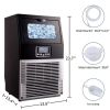 Commercial Home Standing Ice Maker With Ice Scoop And LED Display 66LBS/24H - Silver - Ice Maker