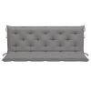 Backyard Patio Fabric Cushion for Swing Chair And Length Chairs - Gray - 59.1"