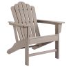 Classic Outdoor Adirondack Chair Set of 2 for Garden Porch Patio Deck Backyard, Weather Resistant Accent Furniture, Brown - brown