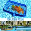 Pool Skimmer Net, Heavy-Duty Leaf Rake for Cleaning Swimming Pool and Pond - Blue