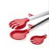 Stainless Steel Kitchen Tongs with Silicone Tips (7-inch, 9-Inch & 12-Inch) with Non-Stick Tongs Heat Resistant - small