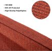 Sun Shade Sail Triangle UV Block Canopy for Patio Backyard Lawn Garden,10' x 10' x 10',Sand - Red