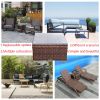 Rattan Patio Coffee Tables - brown