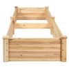 Wooden Vegetable Raised Garden Bed for Backyard Patio Balcony - as show