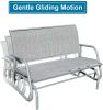 2 Person Swing Glider Chair Patio Swing Bench Rocking Seat for Outdoor Patio,Backyard,Deck Swimming Pool - grey