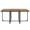 Backyard Garden PE Wicker For 8 People Dining Table Set - Brown - Rattan