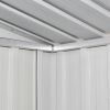 Garden Shed Gray Metal 74.8"x48.8"x71.3" - Grey