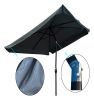 10 x 6.5ft Patio Umbrella Outdoor Waterproof Umbrella with Crank and Push Button Tilt for Garden Backyard Pool Swimming Pool Market RT - W65627952