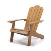 TALE Adirondack Chair Backyard Outdoor Furniture Painted Seating with Cup Holder,For All-Weather - brown