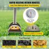 Outdoor Party Stainless Steel Portable Wood Pellet Burning Pizza Oven With Accessories - Black - Arched