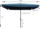 10 x 6.5ft Patio Umbrella Outdoor Waterproof Umbrella with Crank and Push Button Tilt for Garden Backyard Pool Swimming Pool Market RT - W65627952