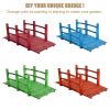 5 Feet Wooden Garden Bridge Arc Stained Finish Footbridge Decorative - Natural