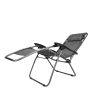 2PCS Zero Gravity Lounge Chair Grey with Portable Cup Holder Table  YJ - Grey