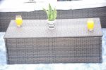 Direct Wicker Outdoor And Garden Patio Sofa Set 6PCS Reconfigurable Stylish And Modern Style With Seat Cushion - Dark Brown