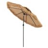 9 Feet Thatched Tiki Umbrella with 8 Ribs - Natural