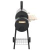 Free shipping Classic charcoal grill smoky machine - black