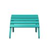 HDPE Adirondack Ottoman - Turquoise