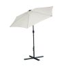 Outdoor Patio Umbrella Table Market Umbrella with Push Button Tilt and 360 Degree Rotation crank for Garden, Deck, Backyard, Pool XH - Beige