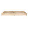 Bosonshop Raised Garden Bed Wooden Planter Box 2 Separate Planting Space - 1