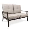 Modern Muse 4pcs Alum Sofa Set (Fully Assembled) - Matte Brown