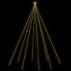 LED Christmas Waterfall Tree Lights Indoor Outdoor 1300 LEDs 26.2' - White