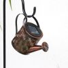 Backyard Patio Hanging Solar Metal Lamp Retro Money Hole Hollow Wind Light - Solar Kettle Light - Water ripples