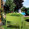 24.5 x 12.5 Inch Outdoor Elevated Garden Plant Stand Flower Bed Box - Fruit green