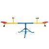 360-Degree Rotation Seesaw, Indoor Outdoor Teeter Totter, Kids Playground Equipment for Backyard XH - Red+Yellow+Blue+Black