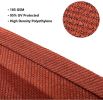 Sun Shade Sail Triangle UV Block Canopy for Patio Backyard Lawn Garden,16' x 16' x 22.64',Sand - Red